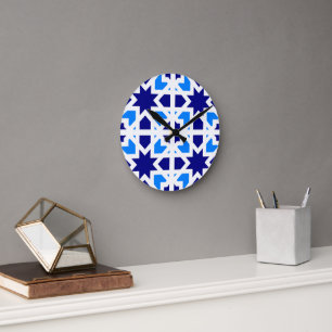 Horloge Ronde Carreaux Andalous 6