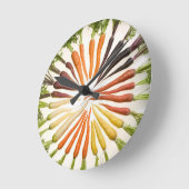 Horloge Ronde Carrot Color (Angle)