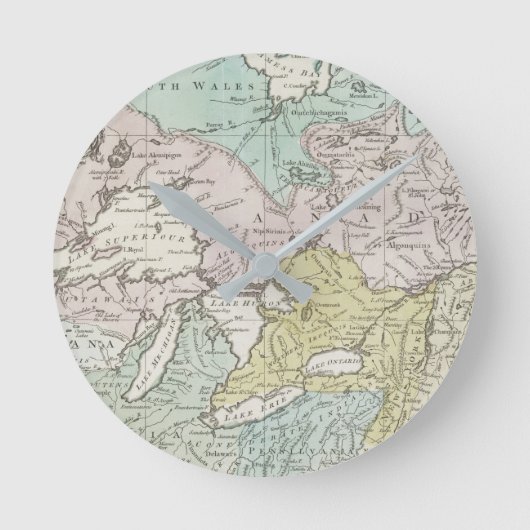 Horloge Ronde Carte d'accès du Canada 1761 (Recto)