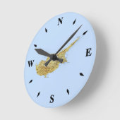 Horloge Ronde Carte de Chypre (Angle)