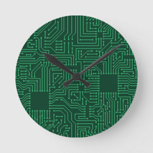 Horloge Ronde Carte de circuit informatique