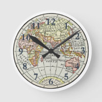 Carte de l'hémisphère oriental Globe Travel Art