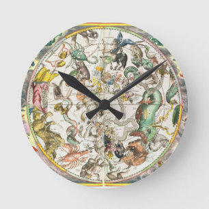 Horloge Ronde Carte de l'hémisphère sud, 'du Celestia