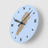 Horloge Ronde Carte du Liban (Angle)