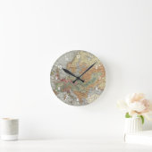 Horloge Ronde Carte européenne de la densité de population | (Maison)