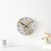 HORLOGE RONDE CARTE : LE MEXIQUE (Maison)