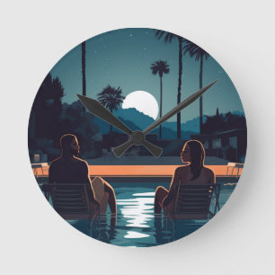 HORLOGE RONDE CARTE POSTALE BAE-CATÉGORIE #4