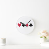 Horloge Ronde Cartes de tisonnier (Maison)