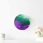 Horloge Ronde Carthagène Solive Purple (Maison)