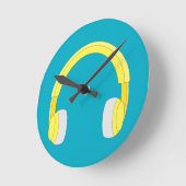 Horloge Ronde Casque audio (Angle)