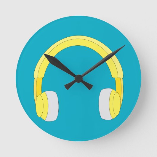 Horloge Ronde Casque audio (Recto)