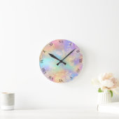 Horloge Ronde Casse ronde du printemps doré (Maison)