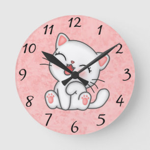 Horloge Ronde Cat