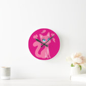 Horloge Ronde Cat et Butterflies (Maison)