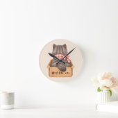 Horloge Ronde Cat in The Box (Maison)