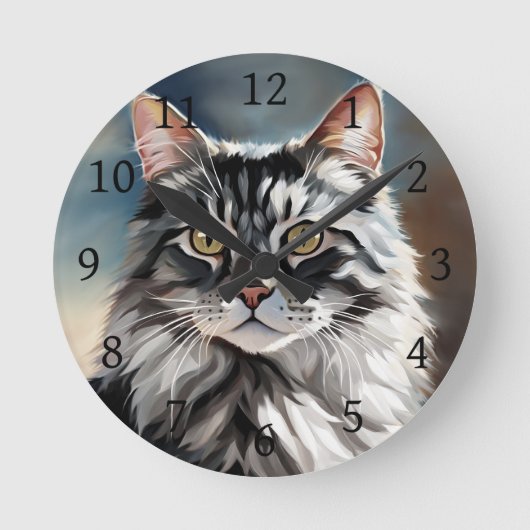 Horloge Ronde Cat numérique 765 (Recto)