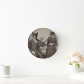 Horloge Ronde Cat Picnic clock (Maison)