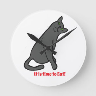 Horloge Ronde Cat Wall Clock
