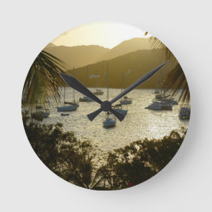 Horloge Ronde Catamarans et voiliers