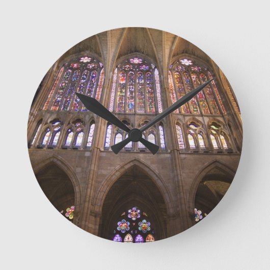 Horloge Ronde Cathédrale de Léon, vitraux intérieurs (Recto)