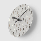 Horloge Ronde Cats (Angle)