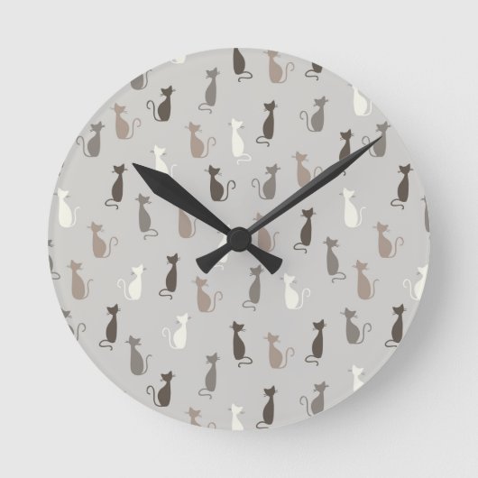 Horloge Ronde Cats (Recto)