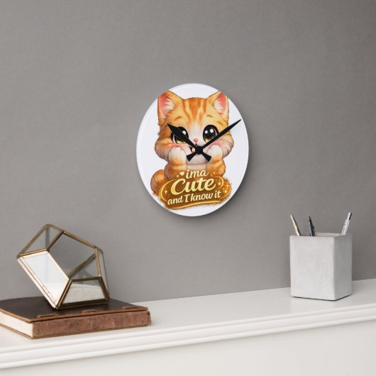 Horloge Ronde Catsera 2.0 (Bureau)
