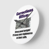 Horloge Ronde Cauchemars de dirigeant de corrections (Angle)