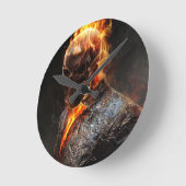 Horloge Ronde cavalier fantôme (Angle)