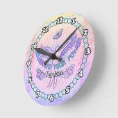 Horloge Ronde Célébrez votre puissance (Angle)