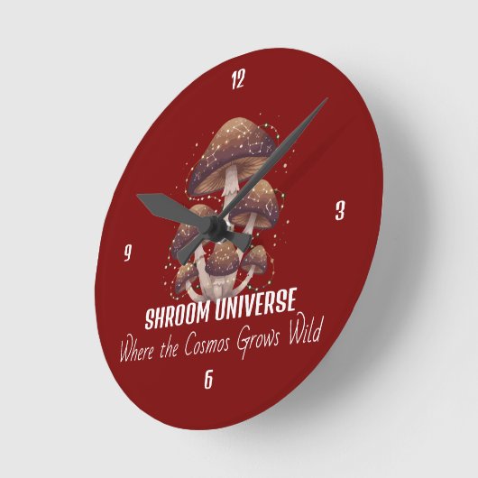 Horloge Ronde Celestial Mushroom Constellation Universe (Angle)