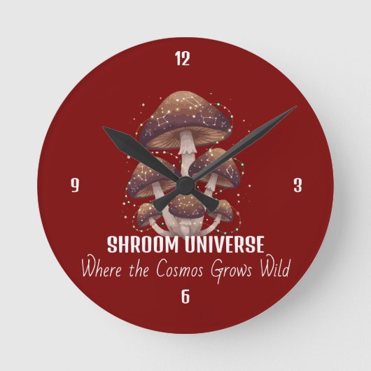 Horloge Ronde Celestial Mushroom Constellation Universe (Recto)