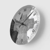 Horloge Ronde Celtic Cross Clock (Angle)