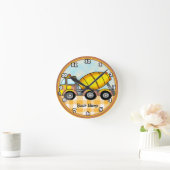 Horloge Ronde Cement Mixer Truck (Maison)