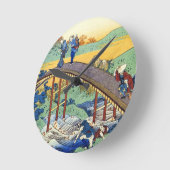 Horloge Ronde Cent poèmes expliqués par l'infirmière Hokusai (Angle)