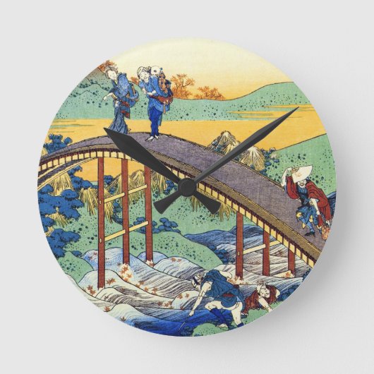 Horloge Ronde Cent poèmes expliqués par l'infirmière Hokusai (Recto)