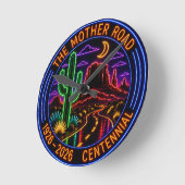 Horloge Ronde Centennial Neon Style Mother Road (Angle)