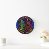 Horloge Ronde Centennial Neon Style Mother Road (Maison)