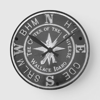 Horloge Ronde Centre de l'Univers à Wallace Idaho