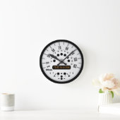 HORLOGE RONDE CENTRE SIZE MINI WALL CLOCK ! (Maison)