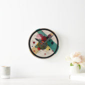 Horloge Ronde Cercles Abstraits Kandinsky dans un cercle (Maison)