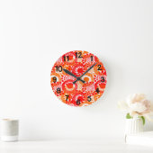 Horloge Ronde Cercles, cercles partout (Maison)