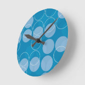 Horloge Ronde Cercles rétro (Angle)