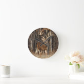 Horloge Ronde Cerfs communs (Maison)