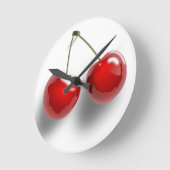 Horloge Ronde Cerises (Angle)