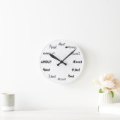 Horloge Ronde C'est le moment de l'about ! (Maison)