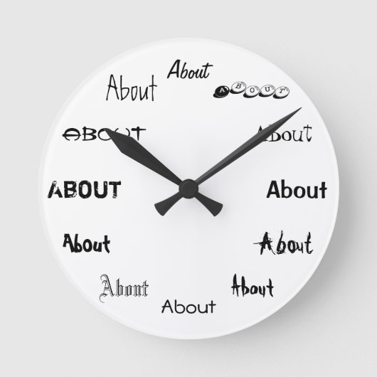 Horloge Ronde C'est le moment de l'about ! (Recto)