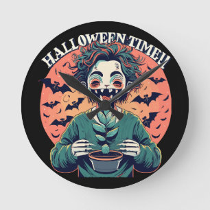 Horloge Ronde C'est le moment d'Halloween, mais c'est en fait un
