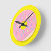 Horloge Ronde C'est l'heure d'un beigne ! (Angle)