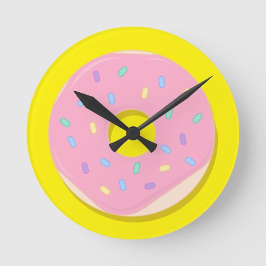 Horloge Ronde C'est l'heure d'un beigne ! (Recto)